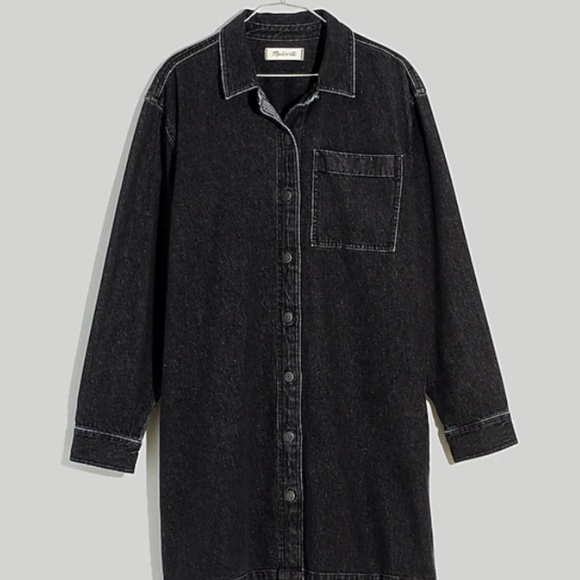 Madewell Dresses & Skirts - Madewell Oversized Denim Shirt Dress in Lunar Wash - Size XS